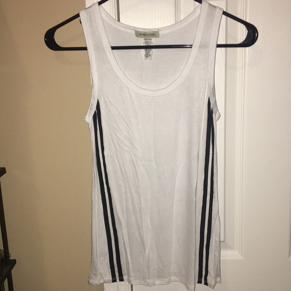 Black stripped tank top